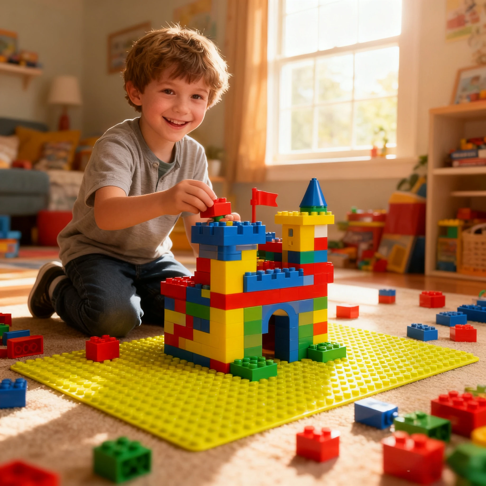 แผ่นฐานสำหรับประกอบตัวต่อ DIY ขนาด 32x32 และ 16x32 นิ้ว, แผ่นก่อสร้างหลากสี ใช้ได้กับตัวต่อแบบคลาสสิก, ชุดของเล่นเสริมสร้างจินตนาการสำหรับเด็ก