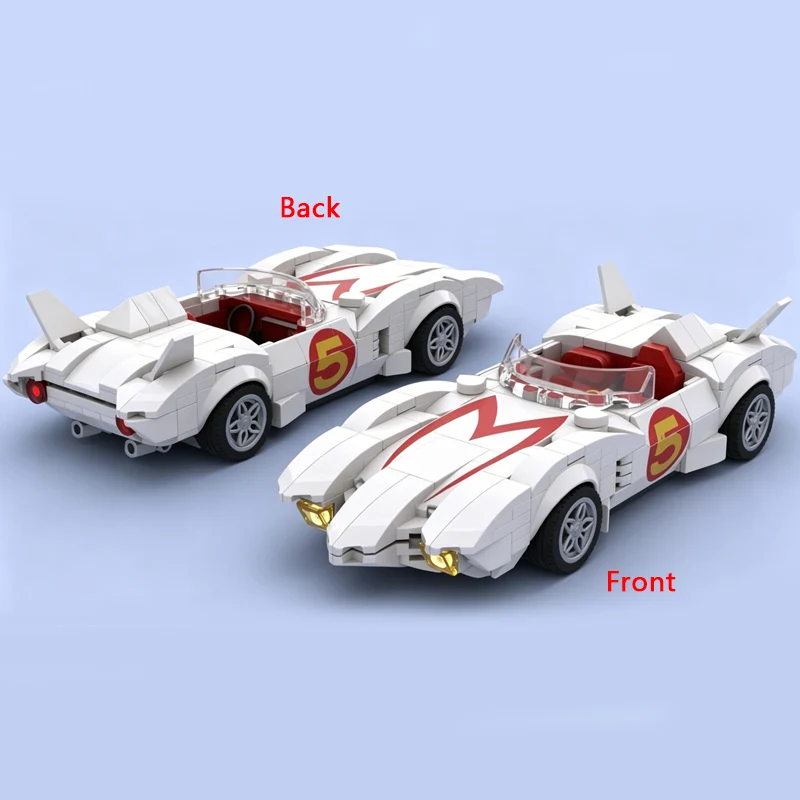 

Speed Racing Car Model MOC Building Bricks Convertible Sports Car Modular Technology Children Holiday Gifts Assemble Toys Suit