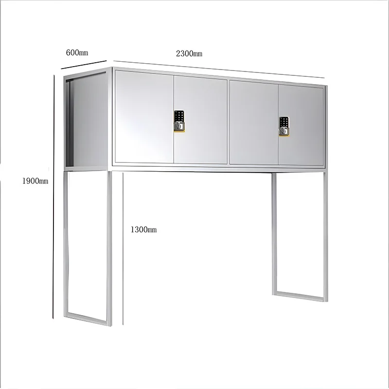 Stainless steel underground parking space locker, moisture-proof and rust-proof garage sundries storage cabinet