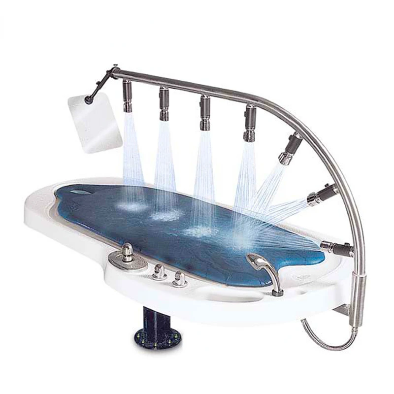 Massage bed and water bed hydrotherapy