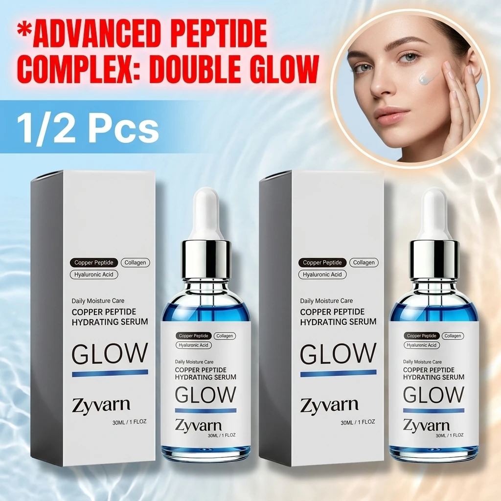 1/2Pcs Copper Peptide Serum GHK-Cu Lifting Firming Radiating Skin Gentle Nourish Moisturizing Facial Serum Refresh Bouncy Essenc