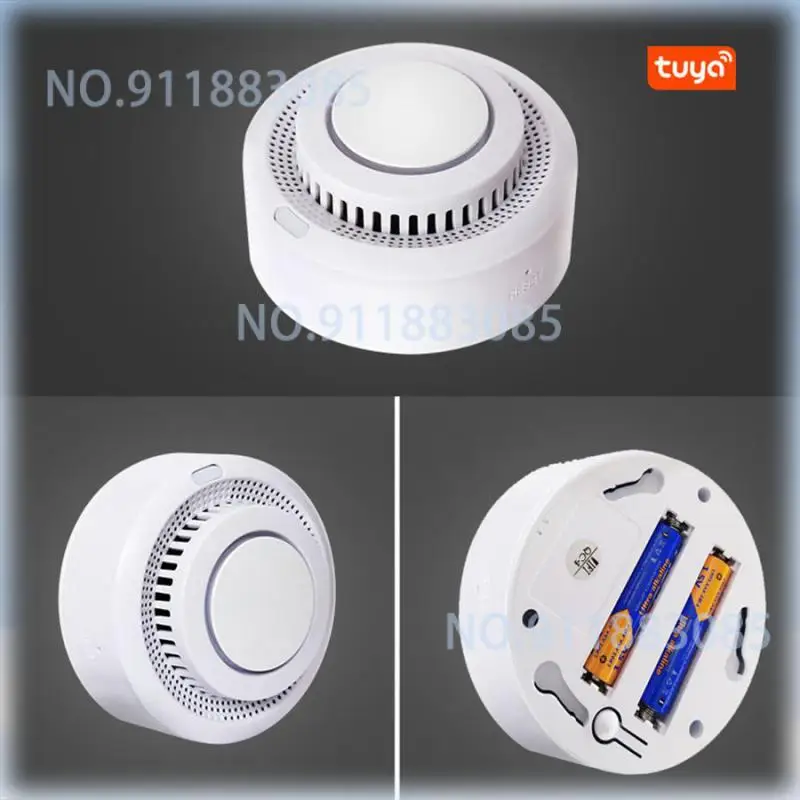 WiFi Smoke Alarm Tuya And Smart Life APP Remote Control Smoke Detector Sensor Home Security Smart Fire Sound Alarm System