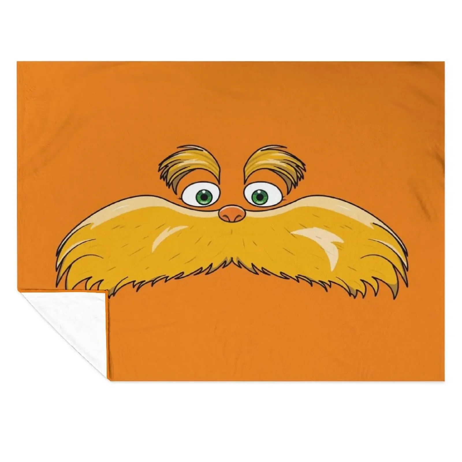 

The Lorax Throw Blanket Extra Large Throw Plaid on the sofa sofa bed cosplay anime Blankets