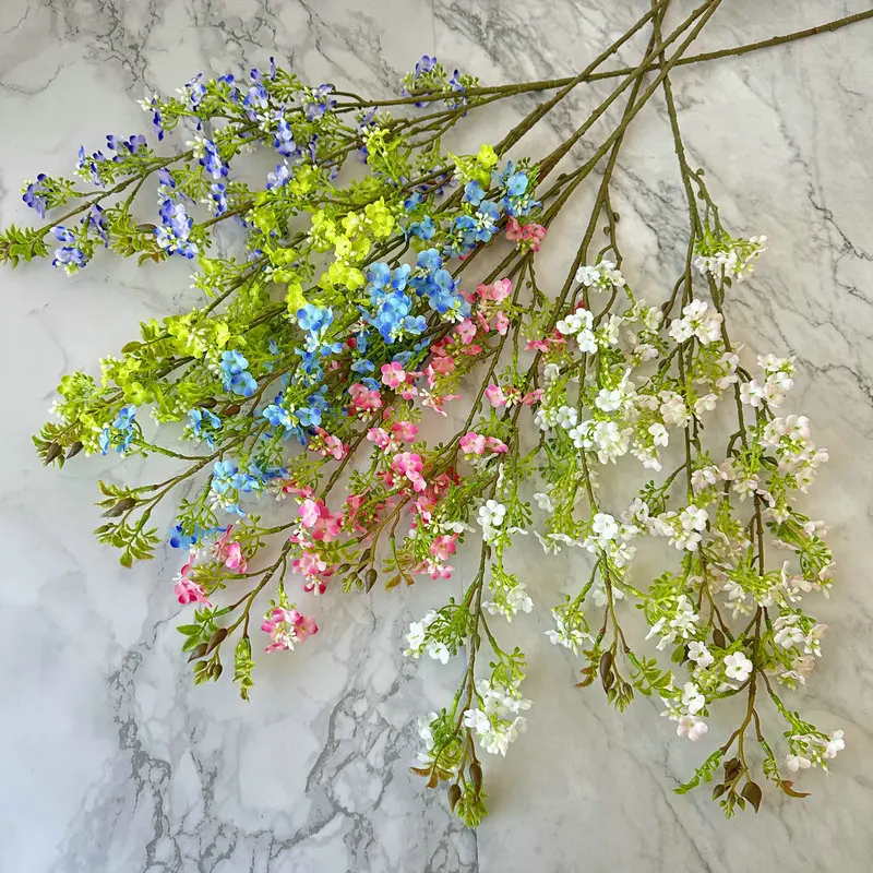 

Simulation dragon star grass star bride holding artificial flowers home background wall decoration handmade flowers