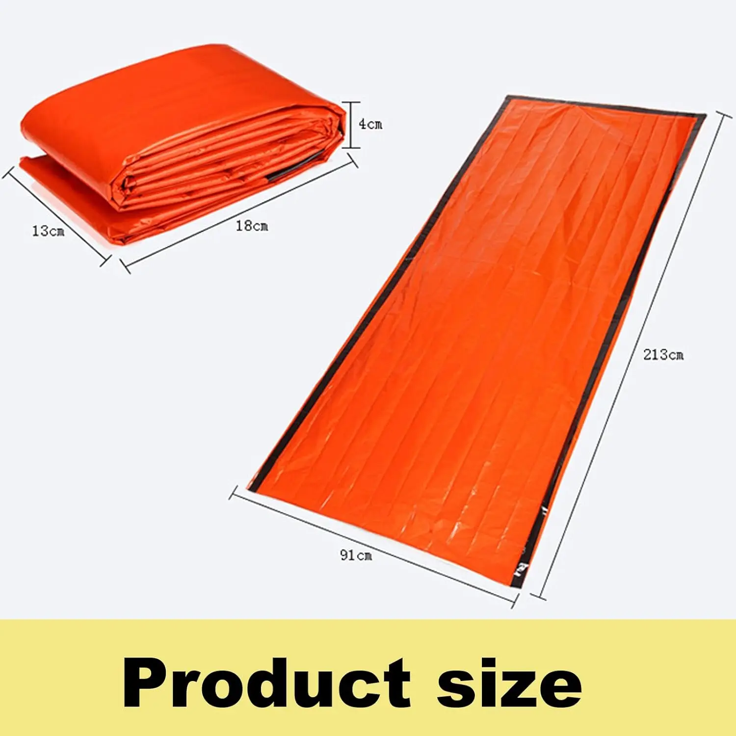 Sacs de couchage d'urgence – Couvertures d'urgence portables pour la survie en plein air et le camping