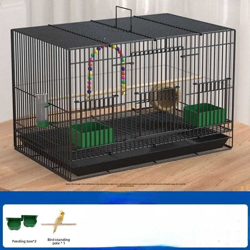Foldable Outdoor Use Bird House Premium Metal Bird Cage Large Set for Parrots Amazons Luxury Villa Style Aviaries Indoor