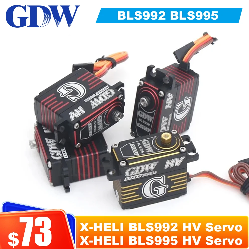 GDW BLS992 HV Servo BLS995 HV Servo CCPM Standard Size Digital Metal Servo For the Racer Version Helicopter