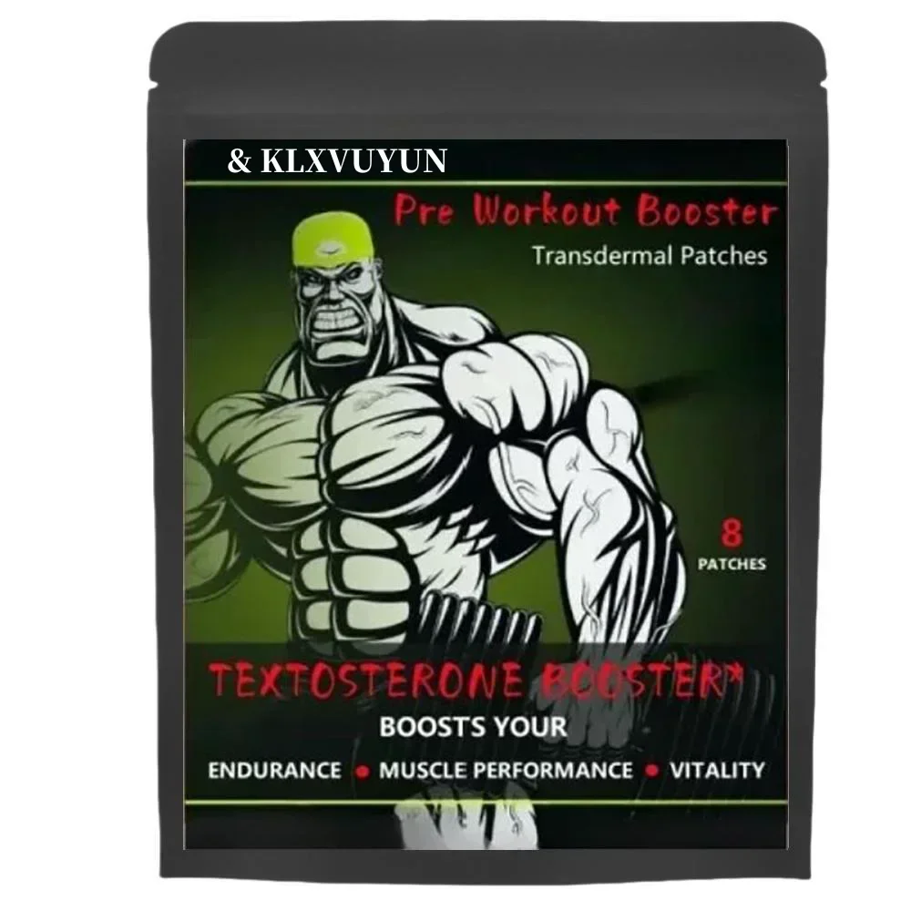 Pre Workout Booster Pump Testosterone Testo Muscle Building Extremely Fast. Transdermal Patches. Patches Made In Usa