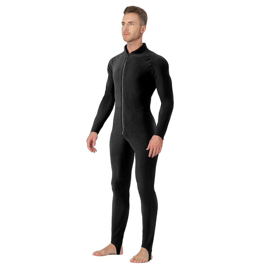

STLF Unisex Thermal Underwear Diving Drysuit Liner Deep Diving Cold-Proof Fleece Suit Heat-Retaining Base Layer Training Dancewe