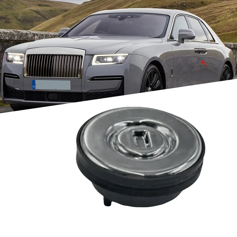 51217267593 Car Door Lock Cylinder Cover 51217267595 For Rolls Royce Ghost Door Lock Protect Cover Replacement Accessories