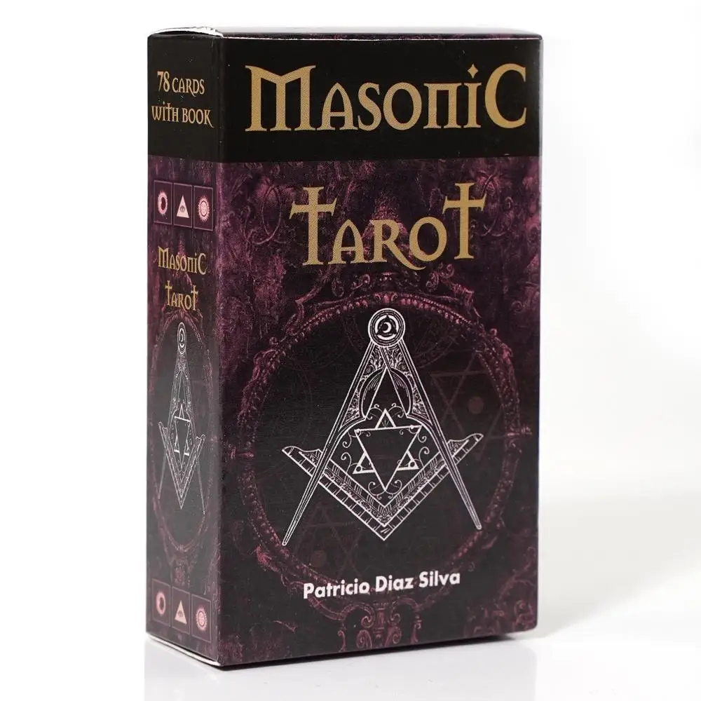 78 Pcs Cards Masonic Tarot Deck Cards Patricio Diaz Silva Esoteric Fortune Telling Tarot 10.3*6cm