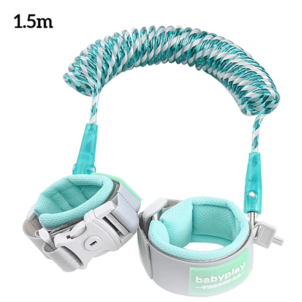 Kids Anti Lost Rope Reflective Leash Strap Wrist Link Baby Secure Walking Harness with Key Lock