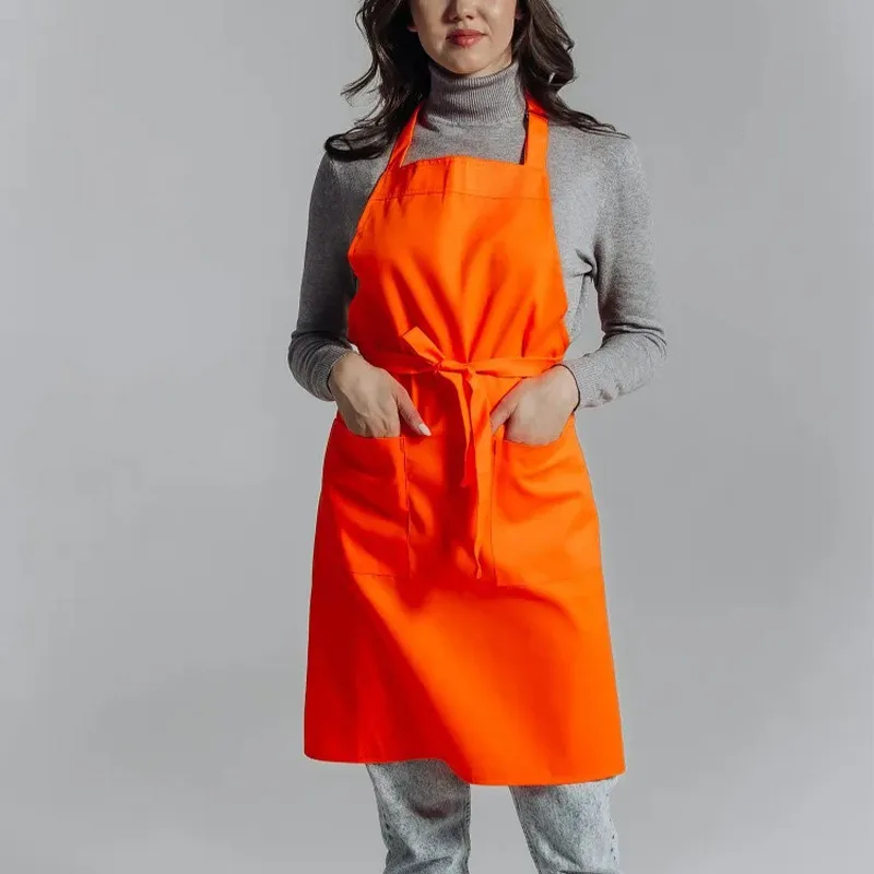 

Apron Waterproof Polyester Kitchen Cleaning Cooking Baking Chef Protective Workwear for Dining Room Gardening