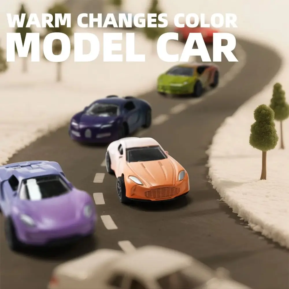 

1:64 Scale Temperature Color Change Alloy Car Inertia Powered Color Changing Alloy Racing Model Durable Construction