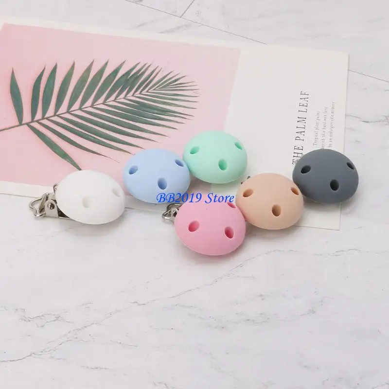 Q0KB Multipurpose Pacifier Clips for Making Pacifier Holders Bib Clips Toy Holder
