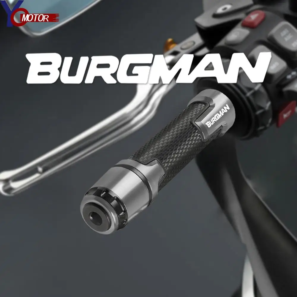 For Suzuki BURGMAN 125 400 BURGMAN650 2003-2018 2017 AN650 AN400 AN125 AN200 Accessories Motorcycle Rubber Gel Handlebar Grip