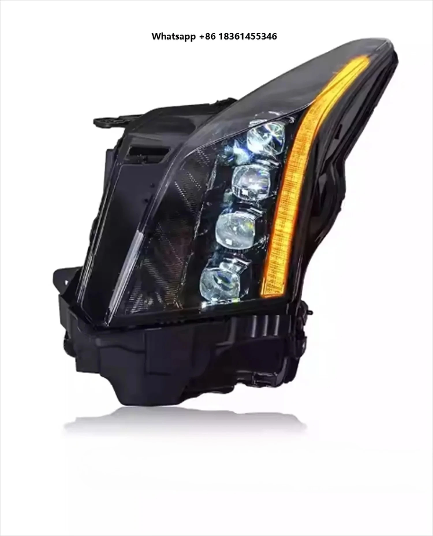 

For ATS 14-19 DRL Turn Signal Head Lamp High Beam Low Beam Car LED Headlight
