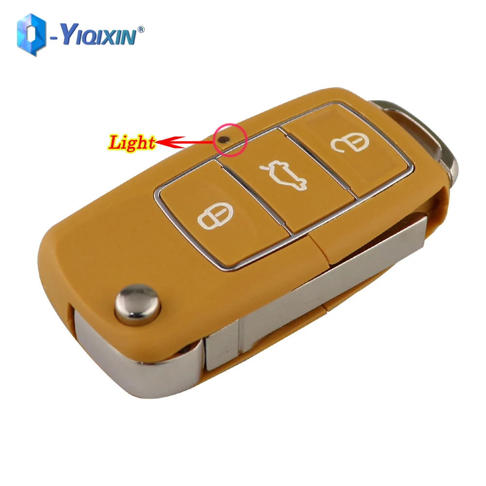 

YIQIXIN VW Fob Case For Volkswagen Jetta Golf Passat Sharan Skodat Toledo Beetle Polo Bora Seat Folding Car Smart Key Shell New