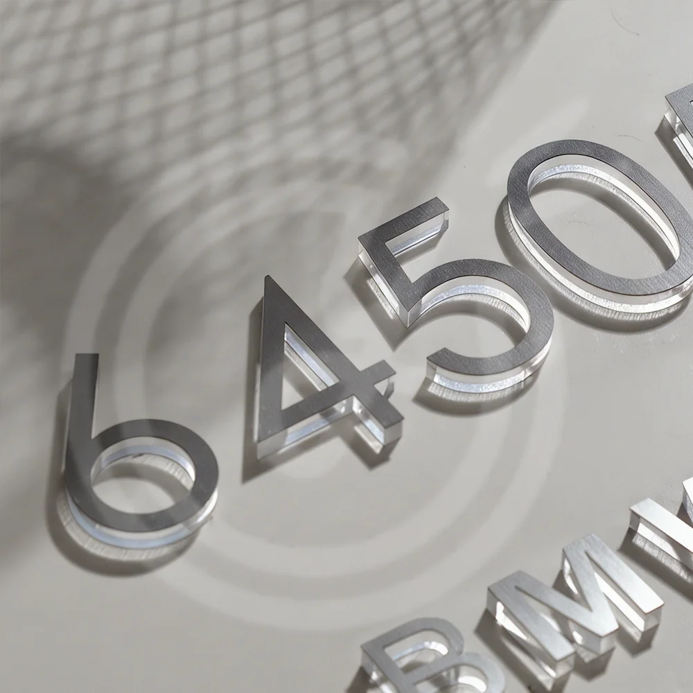 

Custom Acrylic Letters Sign 3D Neon Signage No LED Lights Advertising Luminous Signboard Company Business Logo Wall Decoration