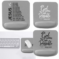 Ergonomic Wrist Rest Mouse Pad Comfortable Square Thickened Wrist Support Mice Mat Soft Mouse Pad for Jesus Series