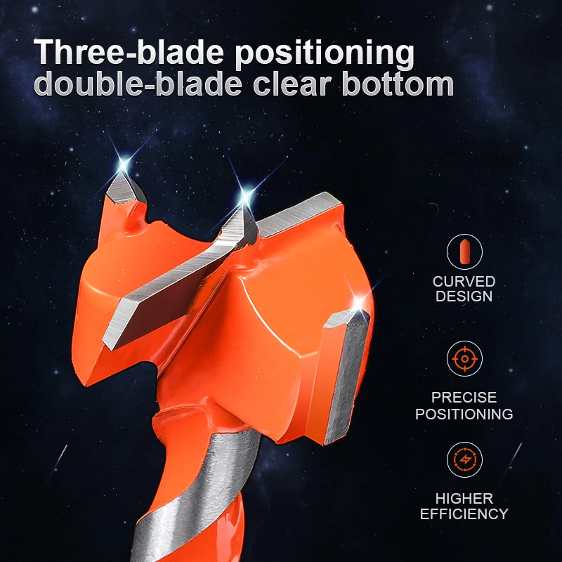 Newshark ไม้เจาะรูด้วยตนเองเลื่อยไม้เครื่องมือ16Mm-25Mm ทังสเตนสตีล Hexagonal Shank เจาะ Bits