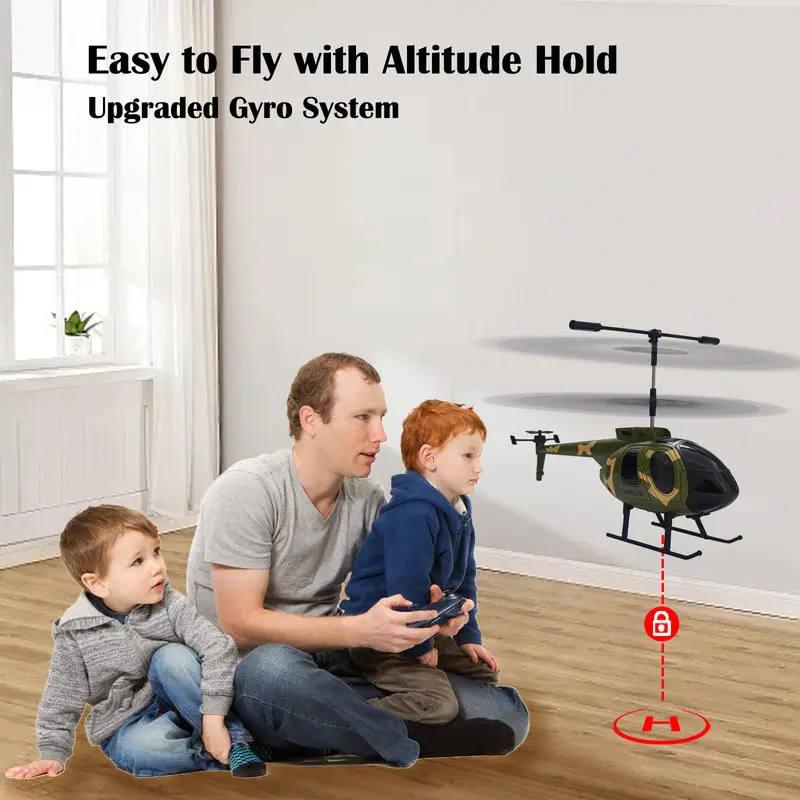 RC Helicopter C189 MD500 Bird-Like Simulation Drone Kids Aerial Photography Toy with Altitude Hold Upgraded Gyro Stunt Aircraft