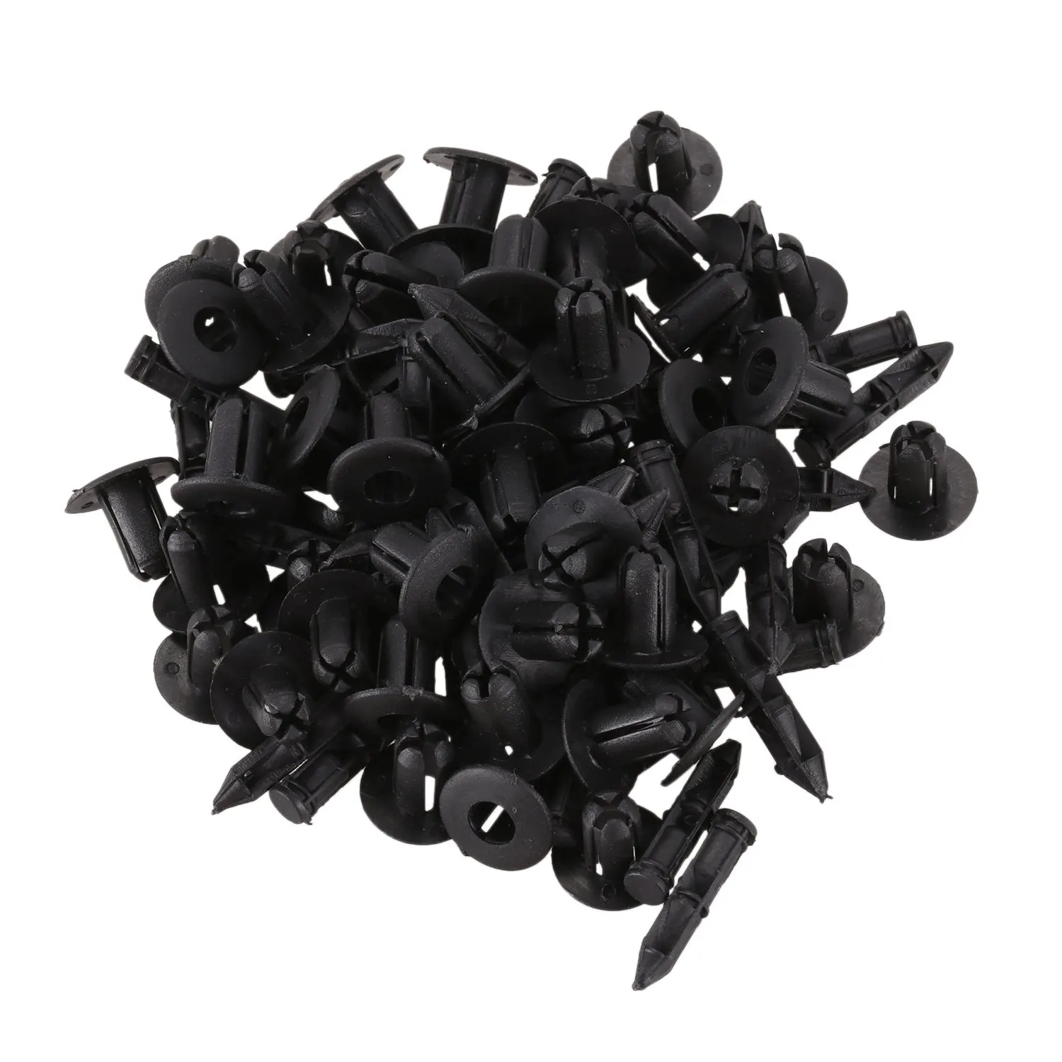 

6mm x 12mm Plastic Rivets Car Push Clips 50