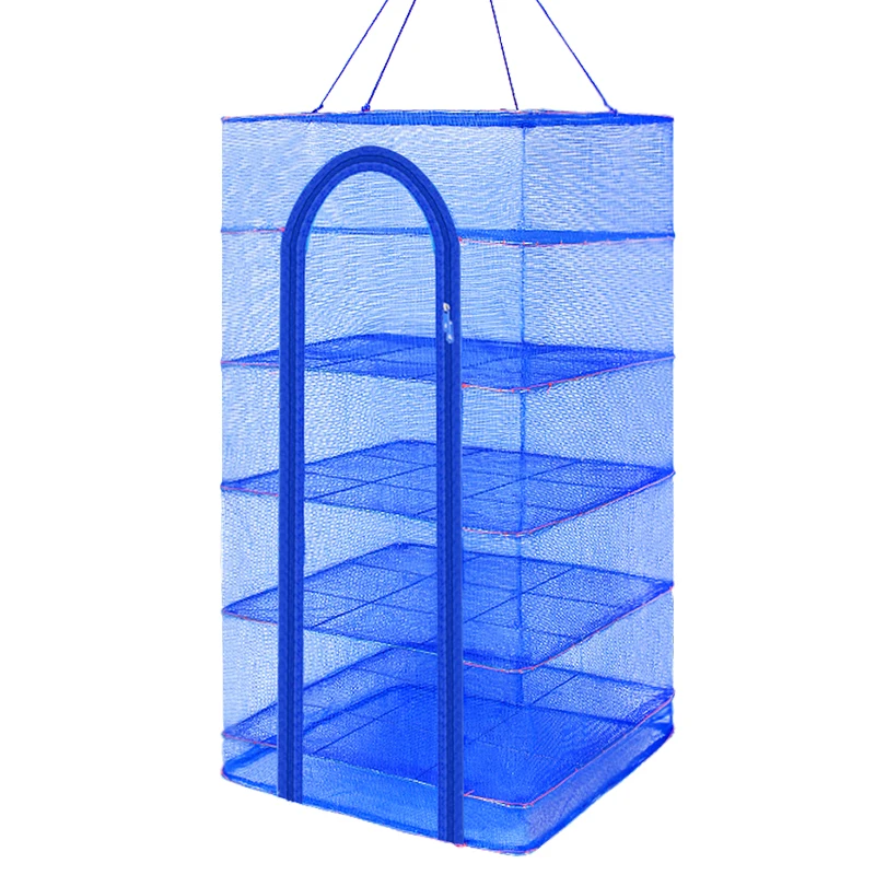 Folding fishing net anti-fly cage drying net drying sweet potatoes, radishes, dried fish net rack dry goods household artifact l