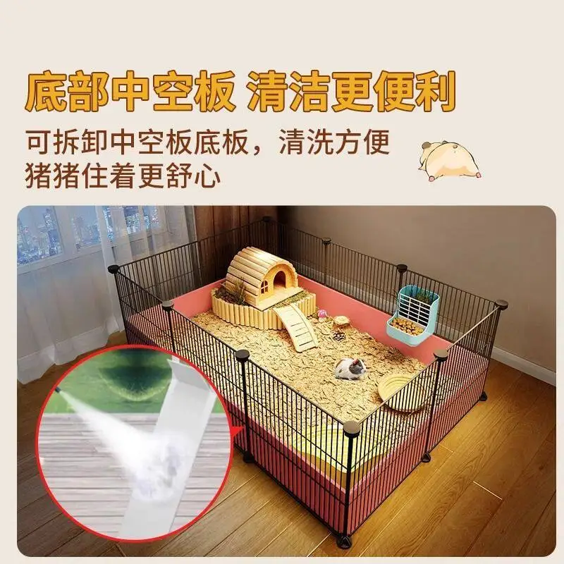 Wooden Pet Fence Cabinet Large Indoor Pet Cage Storage Cabinet for Laboratory Home Large Villa