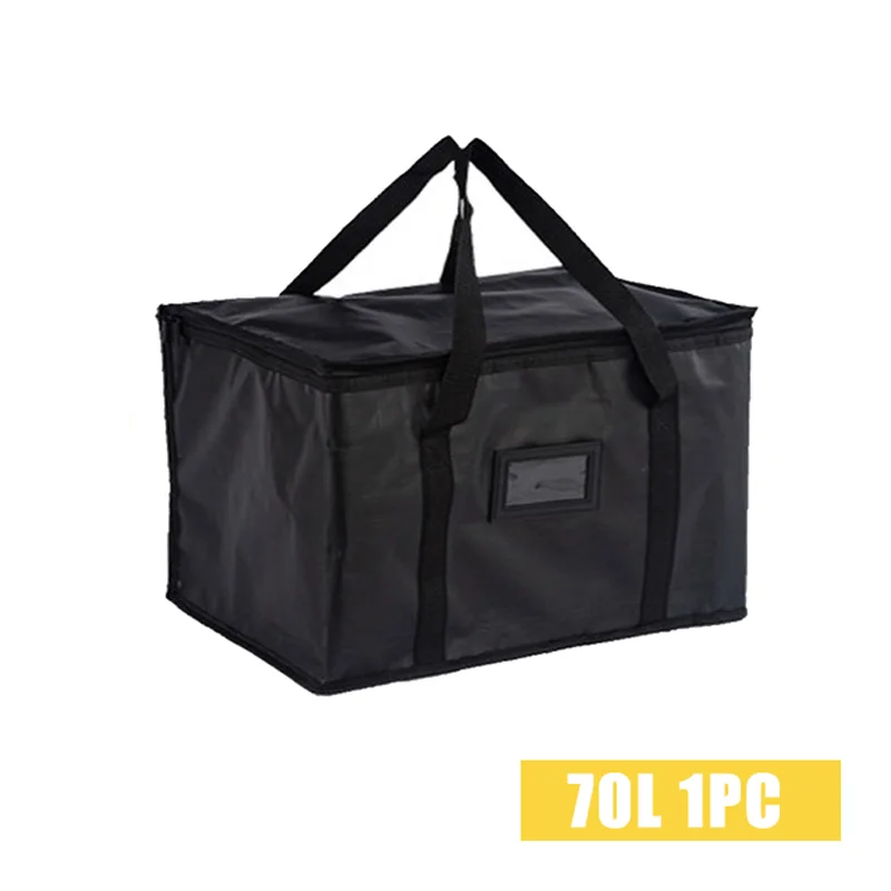 NONE 70L isolierte Thermo-Kühltasche, Isolierung, um Kälte zu halten, große Kapazität, tragbare Lunchtasche, Reißverschluss, Picknick, Camping, Zinnfolie, Lebensmitteltasche 7