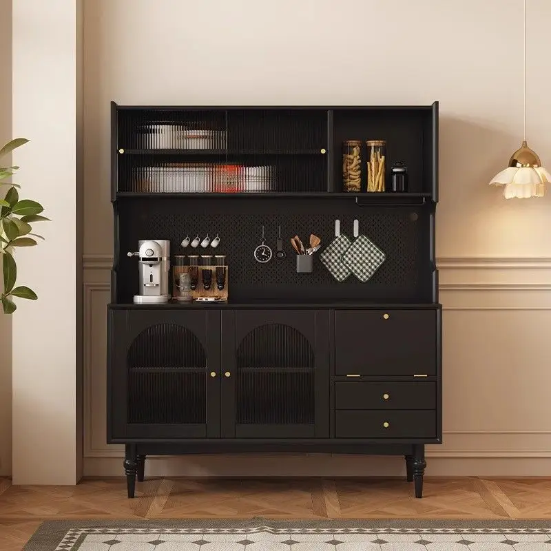 Lemari samping kayu solid antik restoran