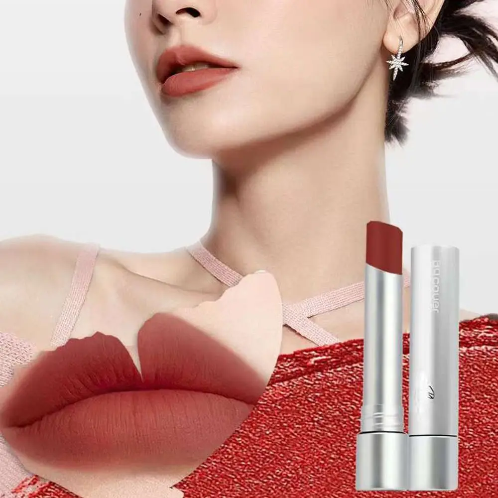 ホットマルチカラーマットリップスティック保湿保湿ベルベットリップグロス長期持続防水ヌードダークリップスティックビューティーガール