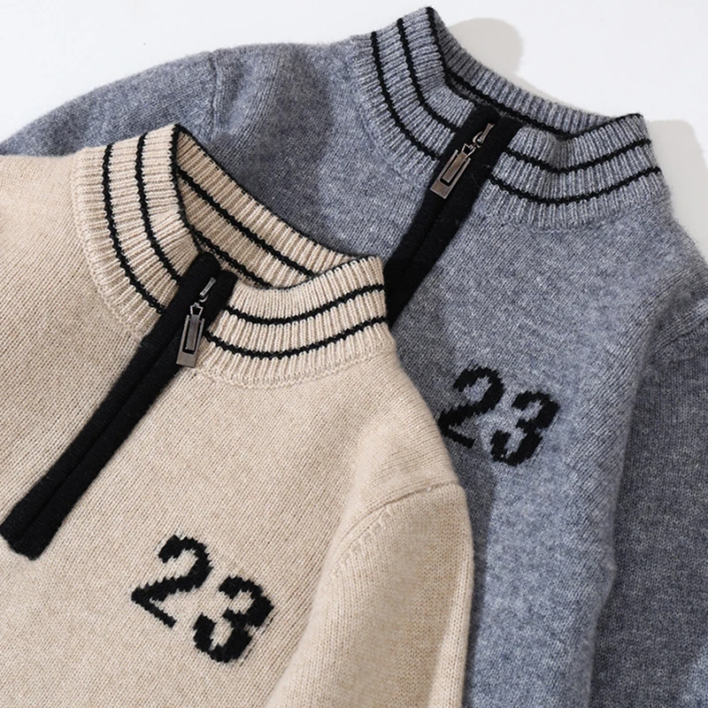 الأولاد رشاقته 100% رداء علوي من الصوف الاطفال الشتاء رقم 23 نمط كنزة صوف الفتيات الصوف رسالة معطف من قماش الكشمير القمم ملابس المراهقين #6