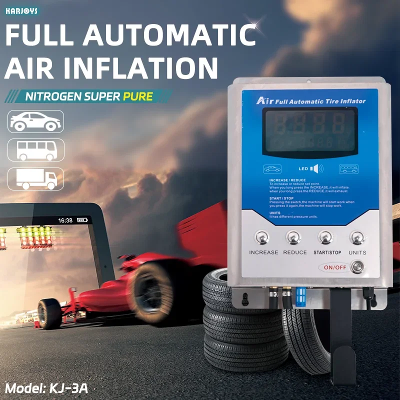 Tire Inflator KJ-S900 Vehicle car tire full automatic inflator LED Digital display air pump Air meter car tire inflation 2024