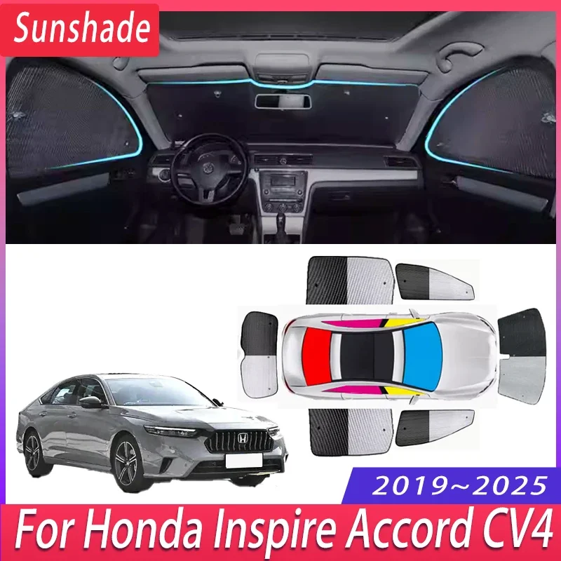 Car Sunshade For Honda Inspire Accord CV4 2019~2025 Auto Heat Insulation Sun Protection Sunshade Windshield Visor Accessories