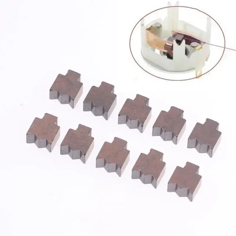 10PCS Carbon Brushes Replacement Accessories For RS775 RS750 RS755 Electric Drill Motors Angle Grinders Power Tool Carbon Brush