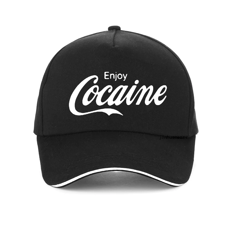 funny Enjoy Cocaine men cap Fashion women new summer sun hat Causal Unisex Outdoor Fishing hunting baseball caps