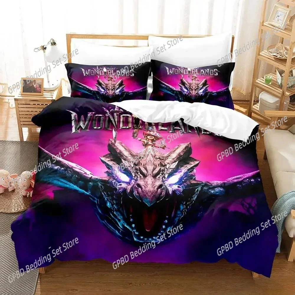 3d Pinting Game Tiny Tina's Wonderlands Bedding Set Bedroom Soft Modern Bedspreads Comefortable Duvet Cover Quilt Pillowcase