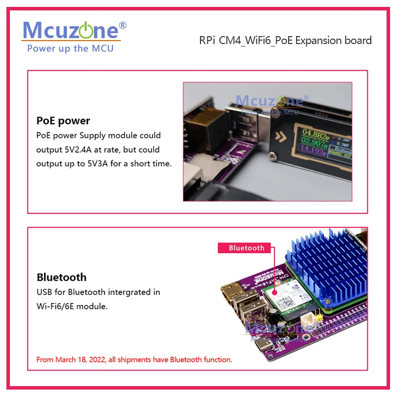 Imagem -04 - Placa de Expansão Pcie M.2 Intel Ax200 Ax210 Bluetooth Hdmi Csi1 Usb-c 4g Wi-fi6e Case Roteador Cm4_wifi6_poe