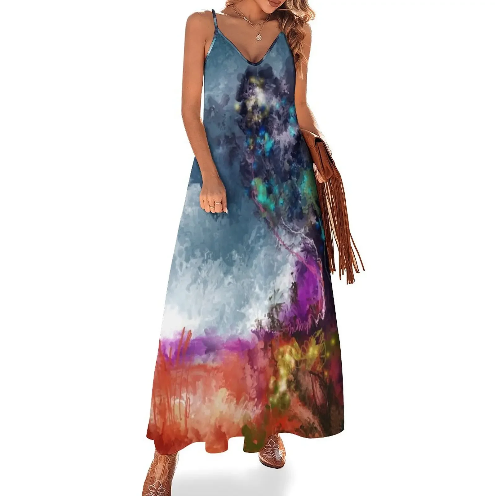 

Abstract Art - Dark Trees Sleeveless Dress birthday dress for women luxury 2025 Dress for girls vintage