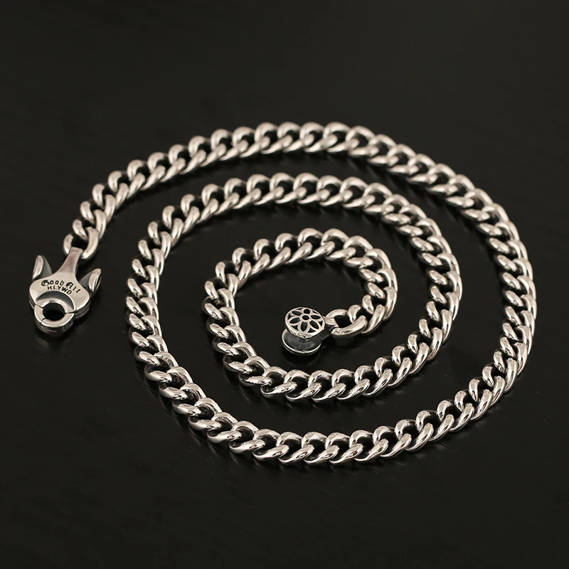 HX Handmade Retro Collarbone Chain Simple Fashion Hipster Punk Necklace Punk Style Cherry Blossom Necklace Long Jewelry
