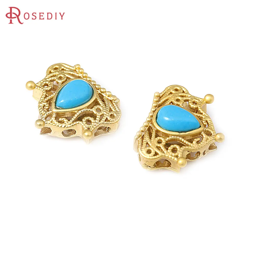 5PCS Matte Gold Color Special Colorful Vintage Style Nepalese Beads Bracelets Spacer Beads Jewelry Making Diy Accessories