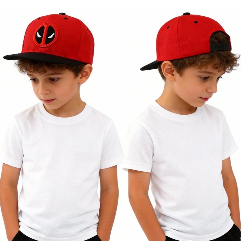 

Кепка Дэдпула для мужчин и женщин на Хэллоуин, косплей, бейсболка-снепбэк в стиле хип-хоп, солнцезащитная кепка с вышивкой, головной убор, подарки