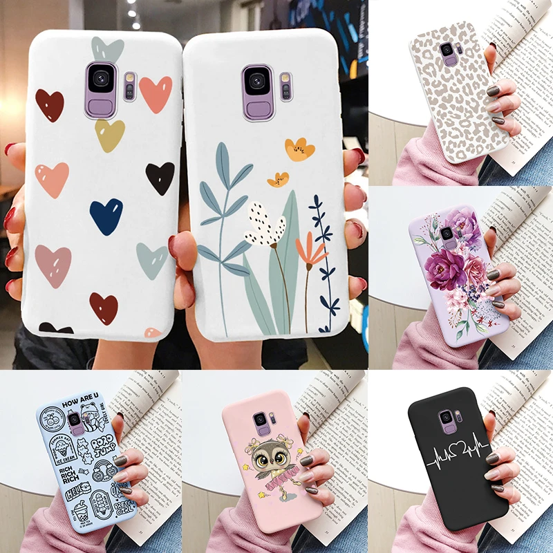 Case For Samsung Galaxy S9 S 9 Plus Phone Cover Cute Cartoon Candy Painted Soft TPU Coque For Samsung S9 Bumper S9+ S9PLUS Funda