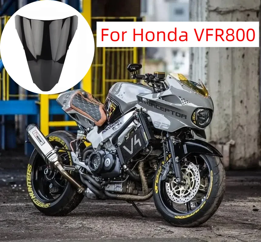 

Motorcycle Double Bubble Windshield Deflector Protector Wind Screen For Honda VFR800 VFR 800 2002-2012 2003 2004 2005 2006 2007