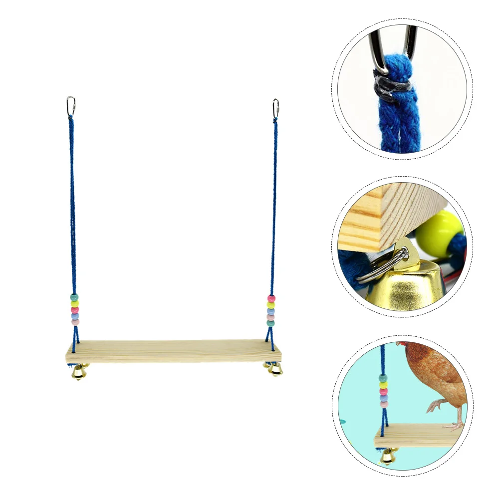 

1Pcs Parrot Bell Swing Creative Hanging Bridge Stand Suitable for Medium Large Birds Budgerigars Parrots Lovebirds Exercise