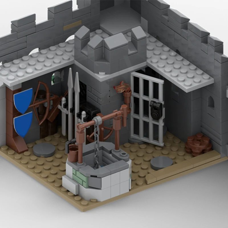 1527 قطعة MOC قلعة العاهل الأسود طبعة جديدة قلعة القرون الوسطى العمارة خمر لتقوم بها بنفسك نموذج اللبنات هدية عيد ميلاد
