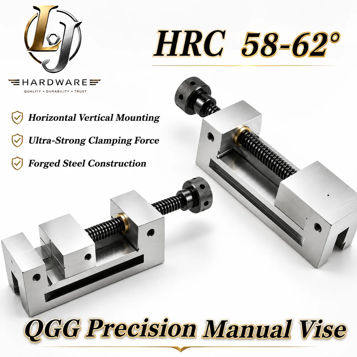 QGG 50 63 73 88 100 125 150 200 High Precision Right Angle Vise Industrial Grade Flat Jaw for CNC Milling Machine Grinder
