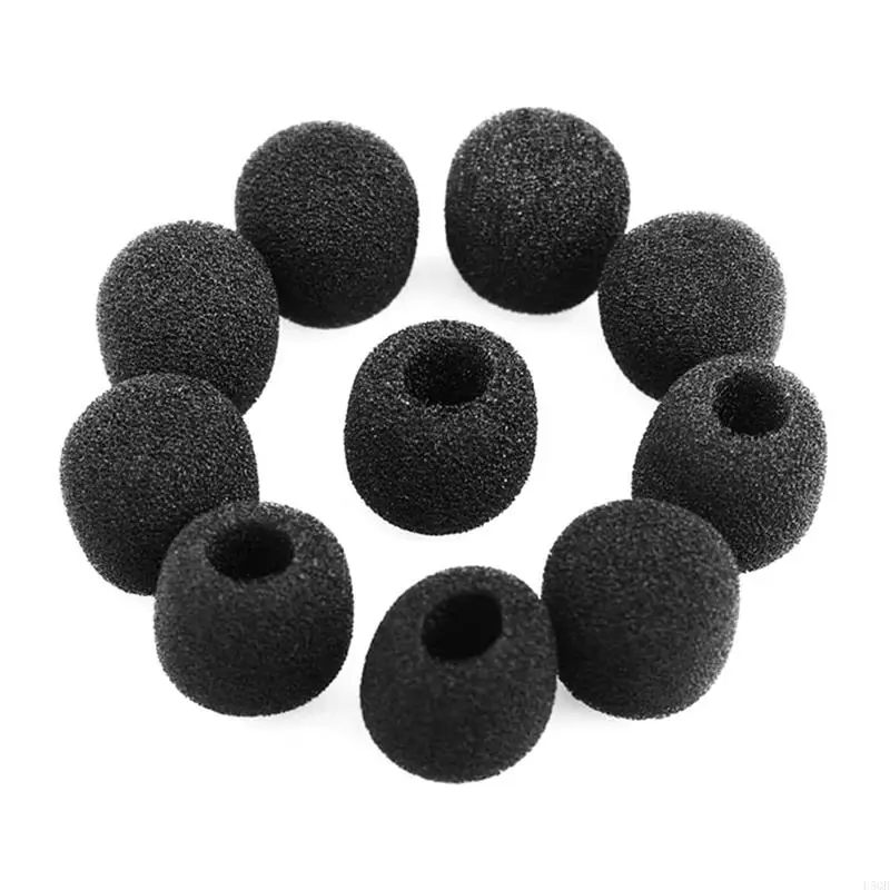 D5QB 10pcs Headset Replacement Cover Gooseneck Sponge Foam Microphone Windscreen Protector 5 Sizes