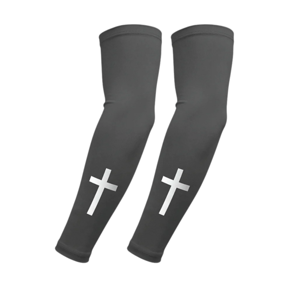 Lightweight Sports Cooling Arm Sleeve Cooling Effect Elastic Fabric UV Protection Arm Covers Armguards Cuff Ice Silk